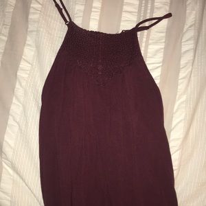 Burgundy halter top